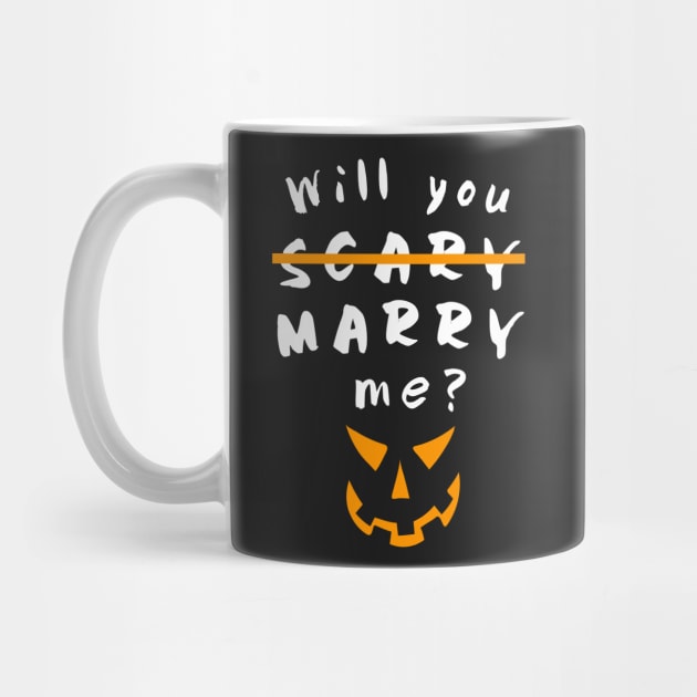 Halloween Wedding Proposal - Will You Marry Me Shirt by PodDesignShop